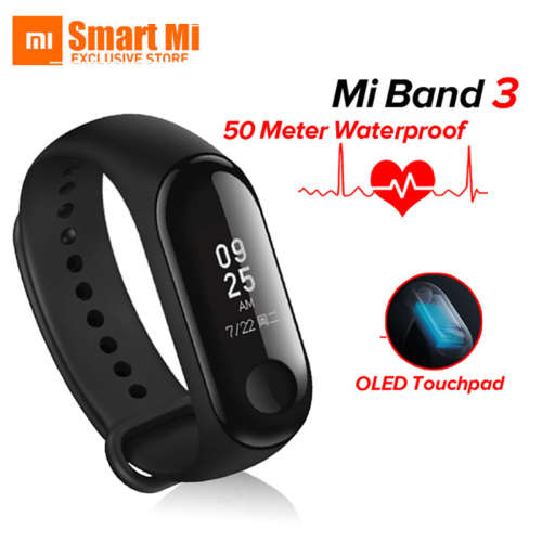 Original Xiaomi Mi Band 3 Smart Wristband Fitness Bracelet MiBand Band 3 Big Touch Screen