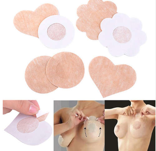 2018 Hot 5 Pairs Women's Invisible Breast Lift Tape Stick on Bra Sticker Nipple Covers Breast lift
