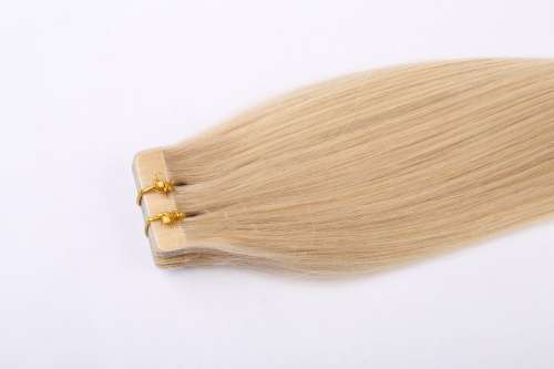 Tape-on hair extensions 14-26 inches mid color