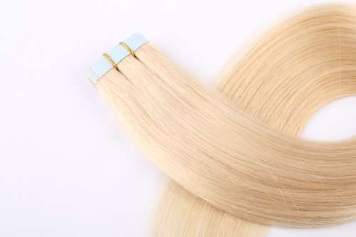 Tape-on hair extensions 14-26 inches mid color
