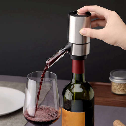 Stainless Steel Electric Wine Aerator Dispenser with Base