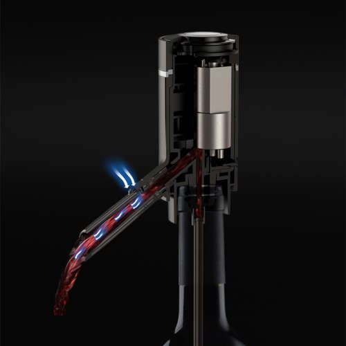 Stainless Steel Electric Wine Aerator Dispenser with Base