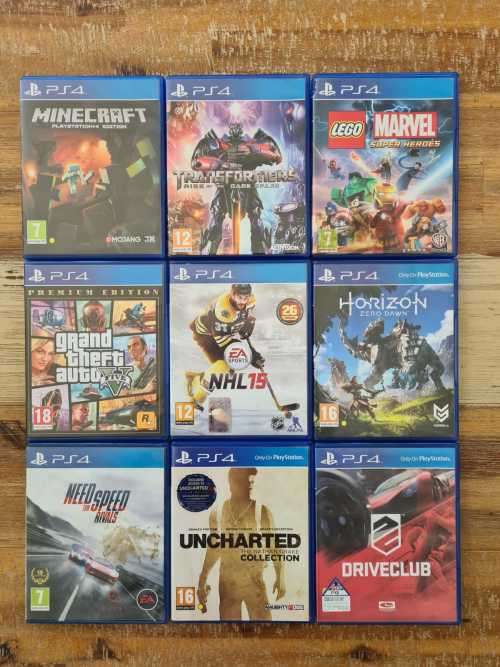 PS4 500GB + 9 GAMES!