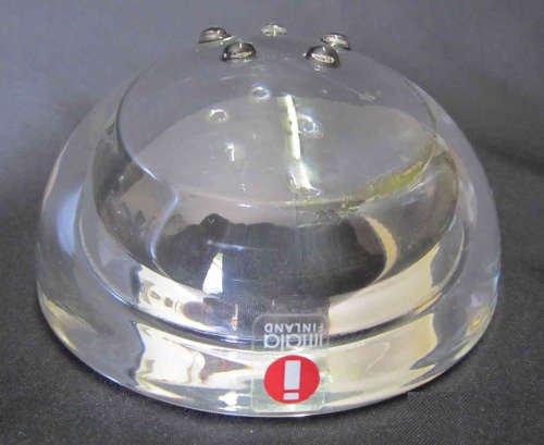 Clear `Ballo` candle holder by Iittala, Finland