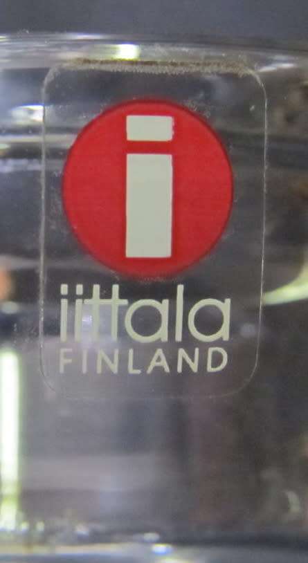 Clear `Ballo` candle holder by Iittala, Finland