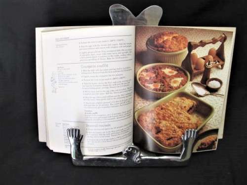 Recipe book stand by famous designer Carrol Boyes