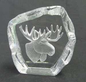 Nybro crystal paperweight, made in Sweden
