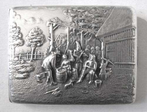 Vintage Danish cigarette case by Hans Jensen