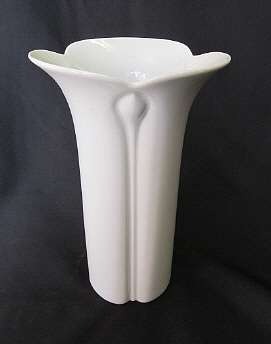 Arzberg porcelain vase, Germany, Corso white design