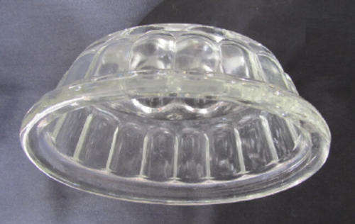 Vintage clear glass jelly mould