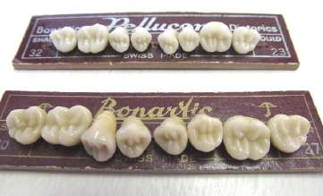 False teeth, made in Switzerland