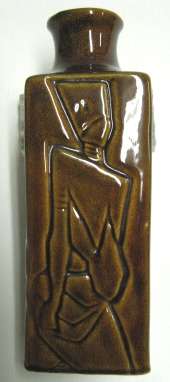 Bottle vase with African motifs