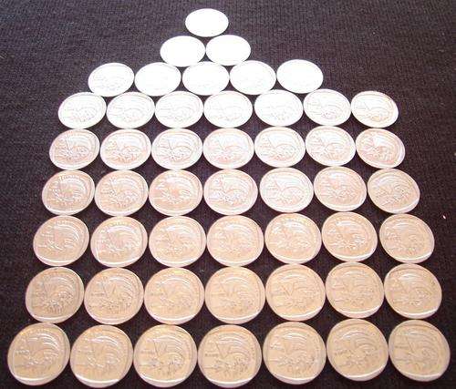 50x SA Freedom coins- Mr Nelson Mandela - 1994-2004. These coins where taken out of circulation.