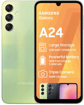 Samsung A24 128gb dual sim new sealed box light green