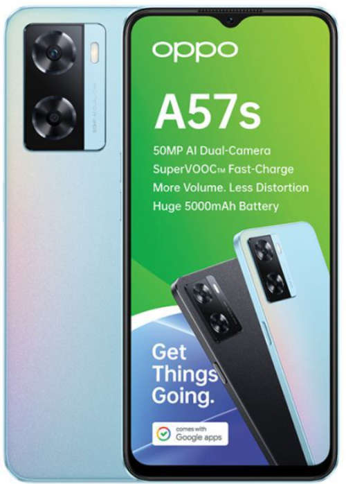 OPPO A57S 128GB Dual sim Sky blue brand new sealed box