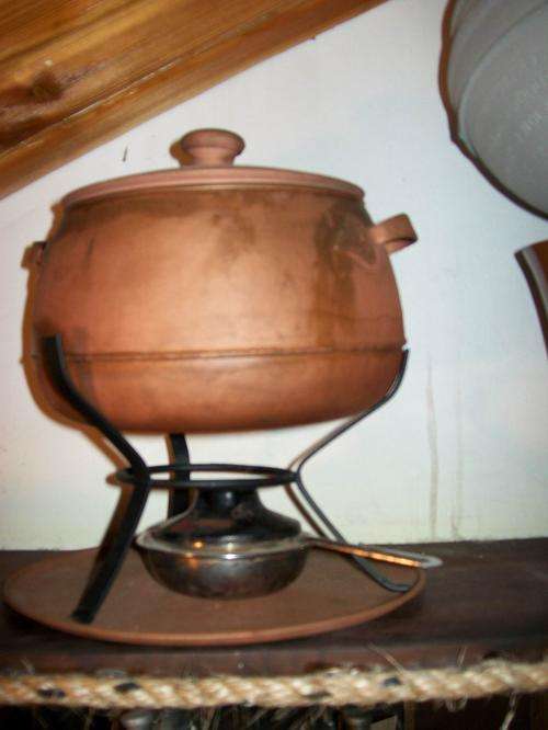 Old Copper Fondue Pot