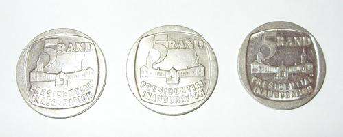 3 Presidential Inauguration coins 1994
