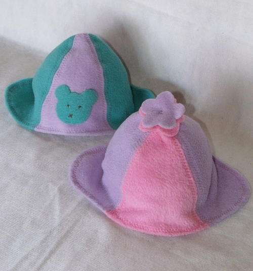 Cute hand crafted bonnets for newborn babes.