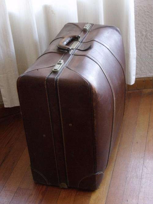 Large, Leather Suit Case