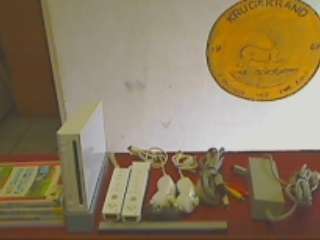 Nintendo Wii  + 2 x Controls + 2 x Nunchucks + Motion Sensor + All Cables + 4 games + Acc