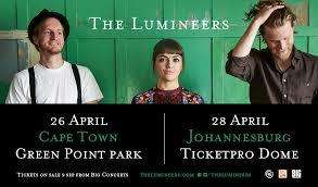 The Lumineers tickets x 2 (28 April 2017)