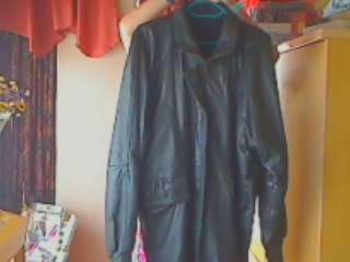 Black Genuine Leather Mens Jacket (XL)