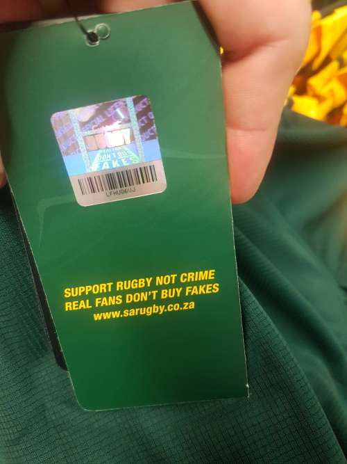 Kids Asics Green & Gold Springbok shirt (Official Licensed product)