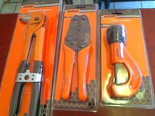 Grip 3 Piece Toolset (Pop Riveter + Pipe Cutter + Crimpimg Tool)