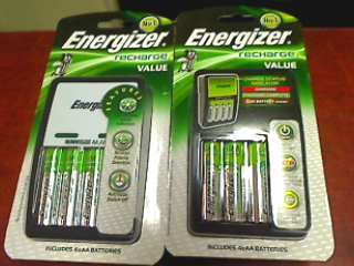 Energizer Recharge Value Chargers + 8 AA Batteries