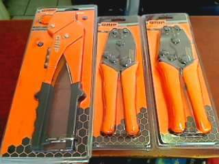 Grip Swivel Hand Riveter + 2 x Crimping Tools
