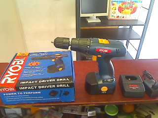 Ryobi 18v Impact Driver Rechargeable Drill + Box