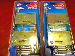 Jaguar 6 Lever Gate Lock Sets = 2 Packs of 2