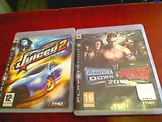 Sony  Playstation 3 Games x 2 (Juiced 2 Hot import Nights + Smack Down v Raw 2010)