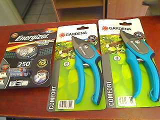 Gardena Comfort Pruners x 2 + Energizer Vision HD Focus Headlight