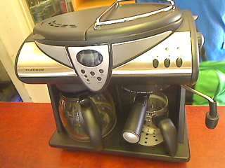 Platinum Combined Espresso/Cappuccino/Coffee Maker