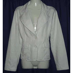 White Denim Blazer by INDIGO - Size Large
