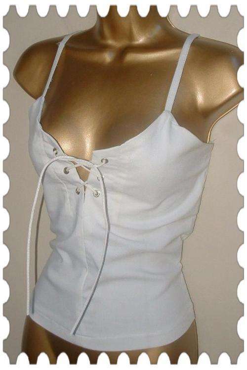 SEXY LACE UP VEST - SIZE 10