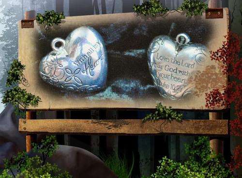 "WITH ALL MY HEART" INSPIRATIONAL HEART PENDANT