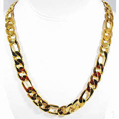 **WORTH R1 999.00** NECK CHAIN PLATED IN 9ct GOLD - 8mm x 600mm
