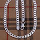 LAST ONE !! dont wait!! 925 Silver Flat (6mm) Link Necklace 45 cm length