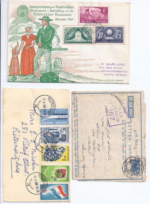 TWENTY-FIVE VARIOUS COVERS AND FIRST DAY COVERS
