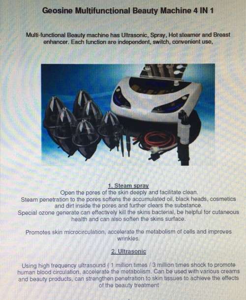 *4 in 1 MULTIFUNCTIONAL BEAUTY MACHINE**