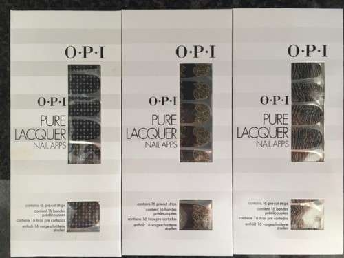 3 SETS O.P.I PURE LACQUER NAIL APPS (R600 VALUE)