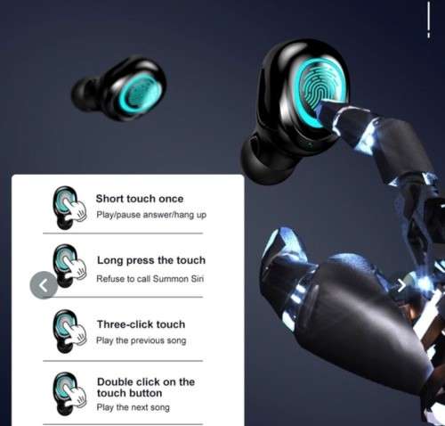 **WIRELESS BLUETOOTH WATERPROOF EARPHONES**