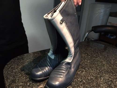 **GENUINE BMW LEATHER LADIES BIKING BOOTS** SIZE 6