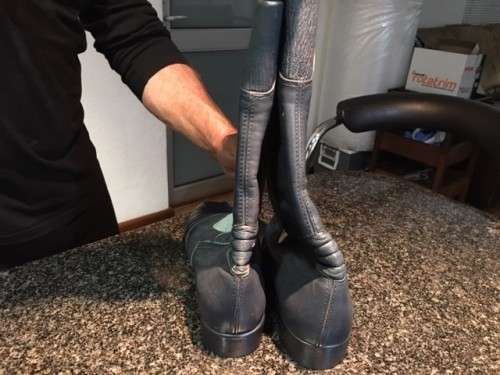 **GENUINE BMW LEATHER LADIES BIKING BOOTS** SIZE 6