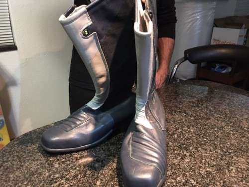 **GENUINE BMW LEATHER LADIES BIKING BOOTS** SIZE 6