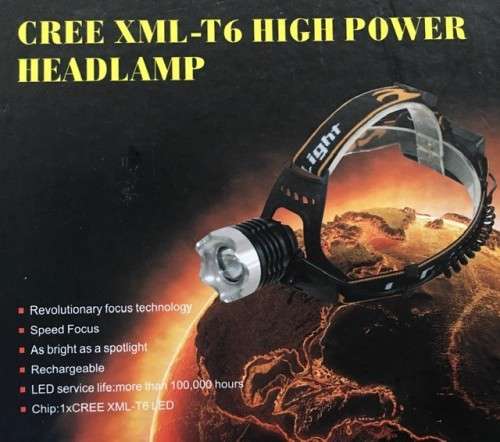 **HIGH POWER HEADLAMP*** RECHARGEABLE