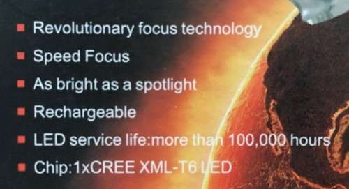 **HIGH POWER HEADLAMP*** RECHARGEABLE