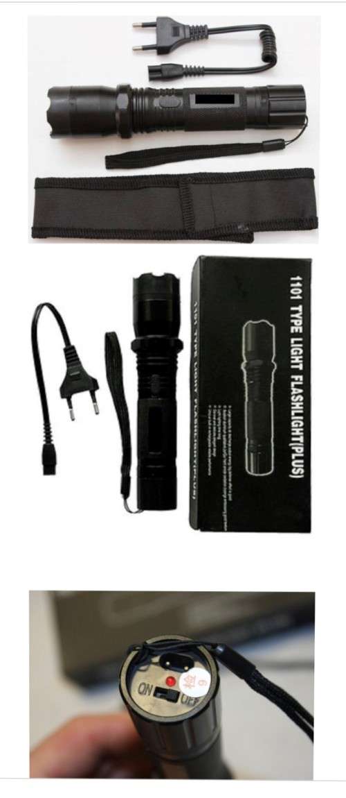 **GENUINE POLICE LETHAL HIGH VOLT TORCH AND TAZER** WITH POUCH